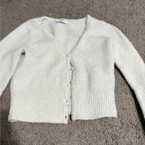 Old Navy Cream Button-Up Cardigan